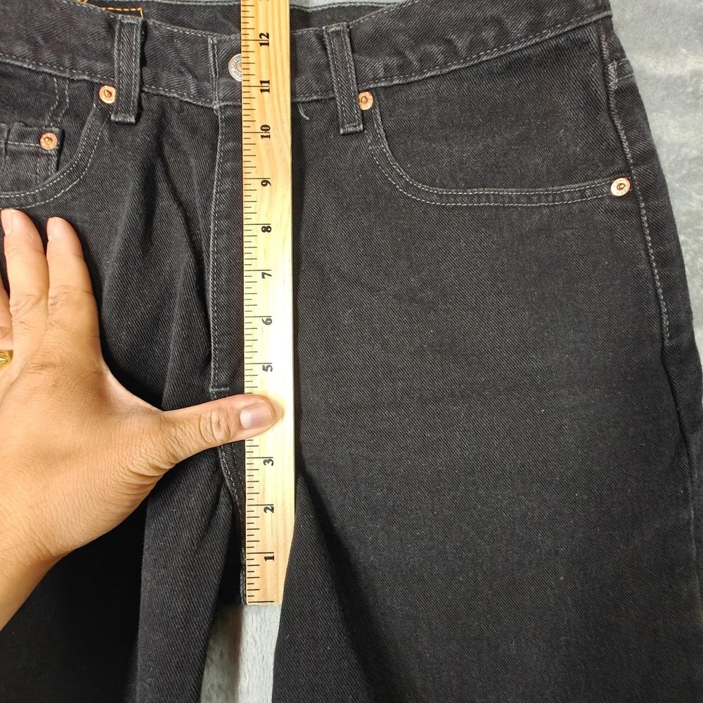 Vintage Levi's 550 Black Relaxed Fit Jeans Canada Black Men's 33x30 (Fits 32x30) - Picture 3 of 16